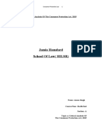 A Critical Analysis of The Consumer Protection Act, 2019