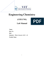 Engineering Chemistry Lab Manual - Winter 2020 - Dr.r.saravanakumar - PDF