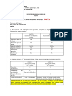 Hoja de Reporte. PAUTA para El Examencito