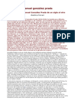 La Poesía de Manuel González Prada de Un Siglo Al Otro