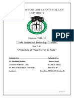 Dr. Ram Manohar Lohiya National Law University: "Protection of Trade Secrets in India"