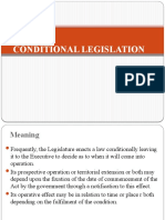 Conditional Legislation