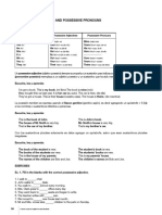 Possessive Adjective and Posessive Pronouns