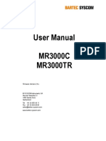 User Manual MR3000C MR3000TR: Firmware Version 2.0.x