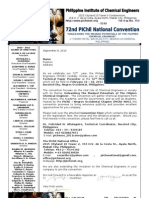 72nd PIChE National Convention 2011 - Invitation - Technical Paper Presentor - Name