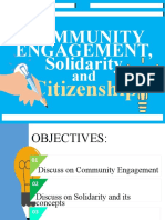 Community Enagement Citizenship & Solidarity