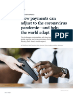 How Payments Can Adjust To The Coronavirus Pandemic and Help The World Adapt