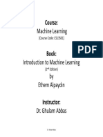 Machine Learning: Course