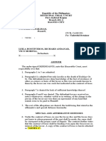 Republic of The Philippines Municipal Trial Court First Judicial Region Branch 426-A Baguio City