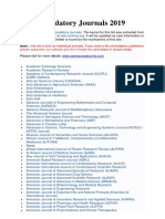 List of Predatory Journals 2019 PDF