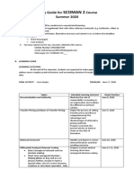 Scoman 2: Study Guide For Course Summer 2020