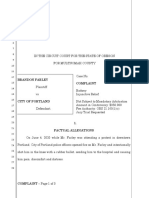 BRANDON FARLEY Plaintiff Vs CITY OF PORTLAND Defendant: Portland Police Brutality Lawsuit