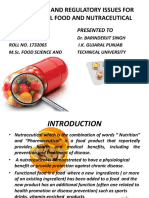 Marketing and Regulatory Issues For Functional Food and Nutraceutical