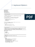 Homework 3: Implement Dijkstra's Algorithm