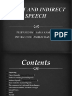 Direct and Indirect Speech