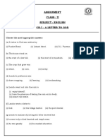 Class X Eng - Worksheet Ch-1 May 05, 2020