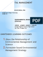 Environmental Management and Science