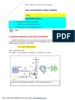 Chapter: Modulation, Demodulation, Signal Sampling: Time of Study: Goals: The Student Should Be Able To