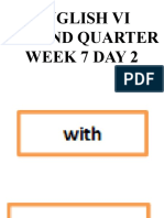 English Vi Second Quarter Week 7 Day 2