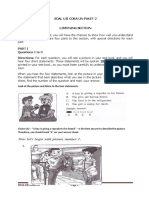 Soal Uji Coba Un Paket 2 Listening Section: Look at The Picture and Listen To The Four Statements