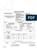 Gelo HARDNESS REPORT For PB Sheet