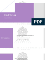 Hadith 101: Maryam Institute