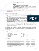 Taxation of Partnerships, Estates and Trusts Classification of Partnerships 1. General Professional Partnership