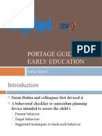 Portage Guide To Early Education