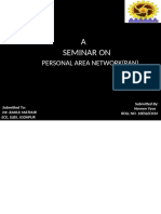 A Seminar On: Personal Area Network (Pan)