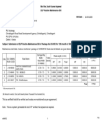 M/s M/s. Sunil Kumar Agrawal DLP Routine Maintenance Bill Bill Date: CA No. / NIT No.: Bill Reference No.