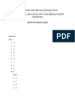 Accounting For Special Transaction