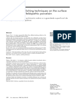 The Effect of Polishing Techniques On The Surface Roughness of A Feldspathic Porcelain