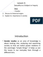 Lesson 3:: Gender and Sexuality As A Subject or Inquiry