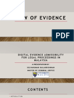 Digital Evidence Admissibility For Legal Proceedings in Malaysia