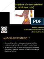 Pathological Conditions of Musculoskeletal System