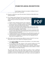 Procedure For Land Title Reconstitution