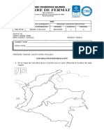 Quiz 3 Periodo 3 Regiones Economicas de Colombia