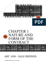 I. Nature and Form of The Contract