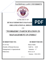 "Workers' Participation in Management in India": Chanakya National Law University