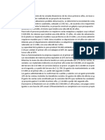 Estados Financieros Proyectados-Ejercicio Segundo Parcial