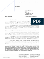 Courrier de Laurent Wauquiez À Eric Piolle