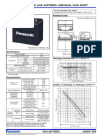 LC-R1233P: Valve-Regulated Lead Acid Batteries: Individual Data Sheet