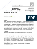 Whither Decolonisation? Indigenous Scholars and The Problem of Inclusion in The Neoliberal University