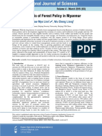 Analysis of Forest Policy in Myanmar PDF