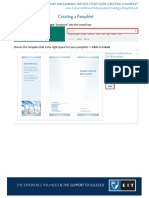 Creating A Pamphlet: Open Microsoft Publisher Type "Brochure" Into The Search Bar