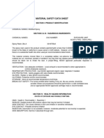 Material Safety Data Sheet: Section I: Product Identification