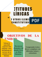 Actitudes Líricas y Otros Elementos