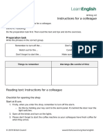 9.LearnEnglish Writing A2 Instructions For A Colleague PDF