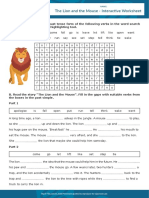 The Lion and The Mouse - Interactive Worksheet: Esl / Efl Resources
