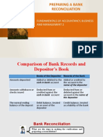 Preparing A Bank Reconciliation: Fundamentals of Accountancy, Business and Management 2